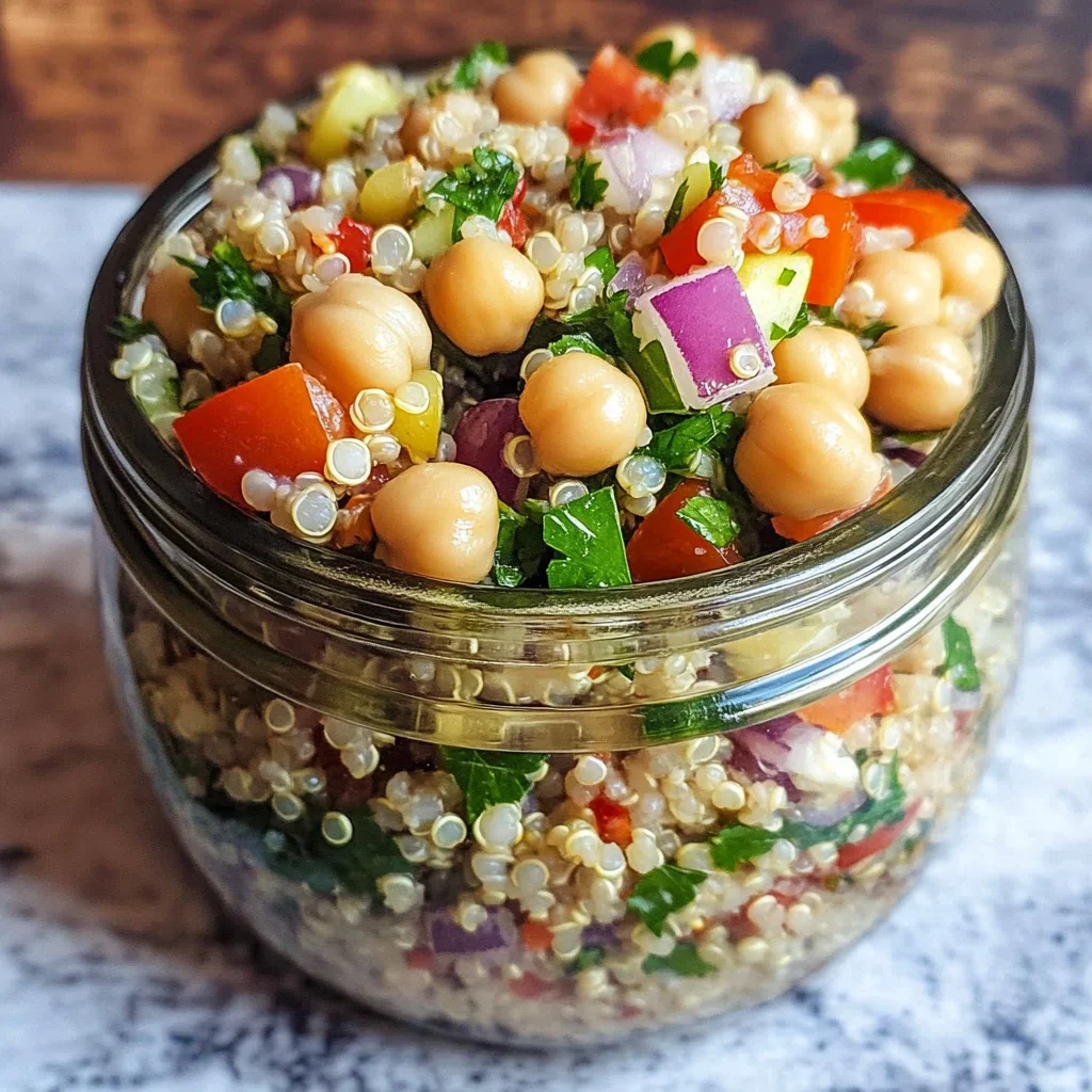 High-Protein Chickpea Quinoa Salad