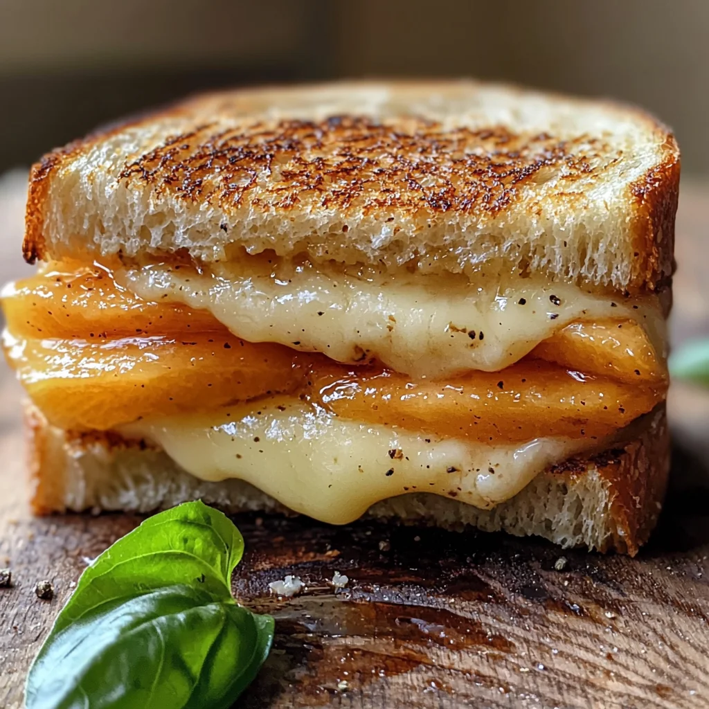 Honey Peach & White Cheddar Grilled Cheese image 2